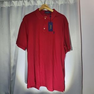 Ralph Lauren Men's Polo XL NWT - Red Summer Heat Color!